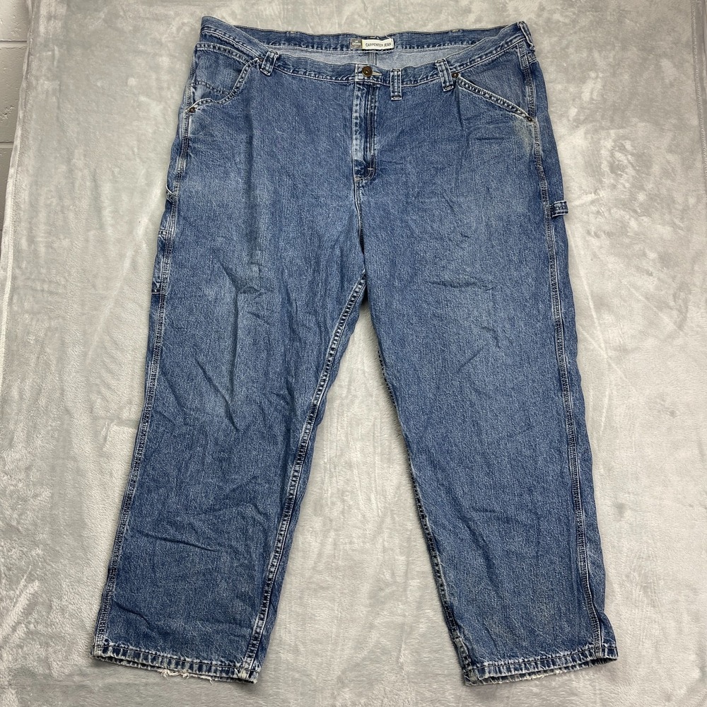 Lee‎ Dungarees Carpenter Jeans Mens 48x30 Blue Denim Relaxed Fit Hammer Loop